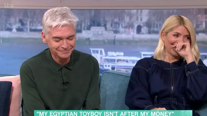 Phil and Holly were left in hysterics by the X-rated chat