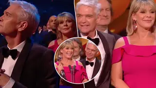 Viewers brand Phillip Schofield and Ruth Langsford's 'staged' NTA exchange 'frosty' following fallout