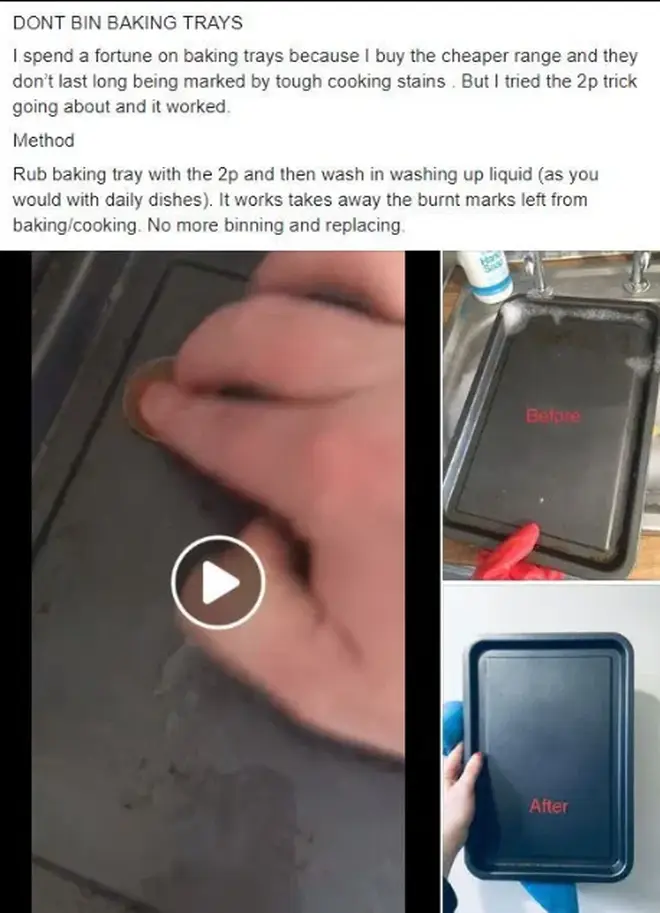 The woman shared the time and money saving hack on a cleaning Facebook group