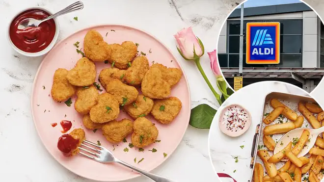 Aldi is selling heart shaped nuggets