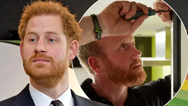 The actor, who also has ginger hair, has a striking resemblance to the Duke of Sussex