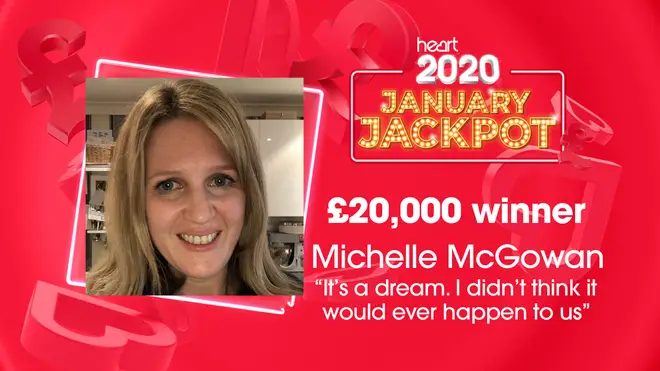 Michelle McGowan is our 17th winner on Heart's 2020 January Jackpot