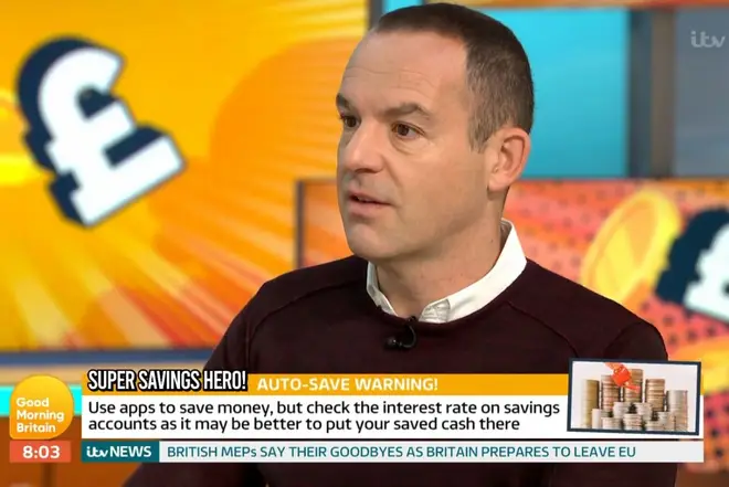 Martin appeared on ITV yesterday to talk about auto saving apps