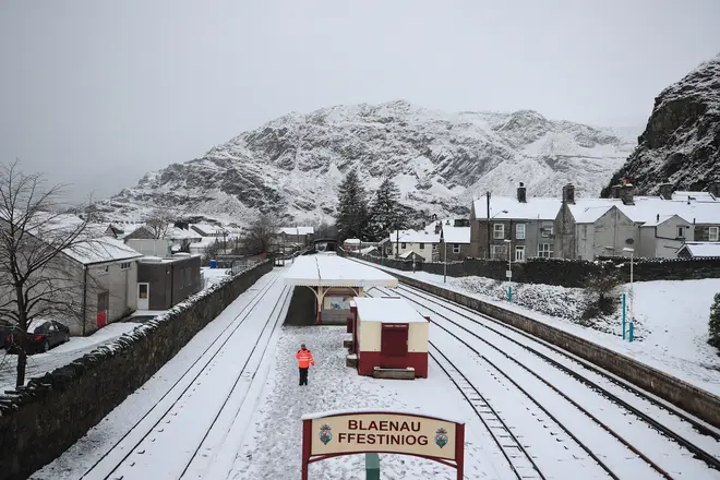 Blaenau Ffestiniog in Snowdonia experienced snowfall last week, and it can't be ruled out again