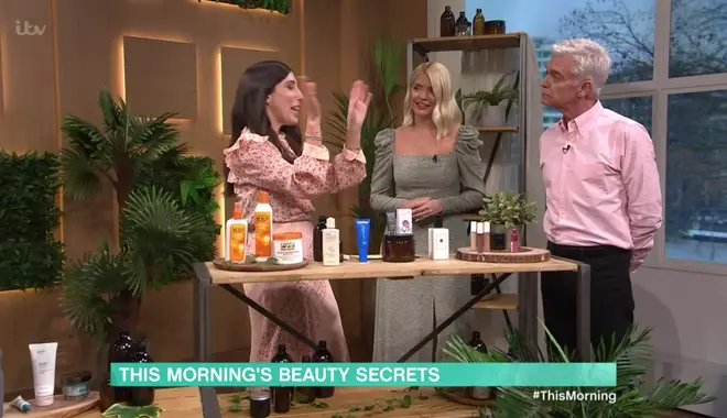 Holly said she uses the lotion every morning to soothe her eyes