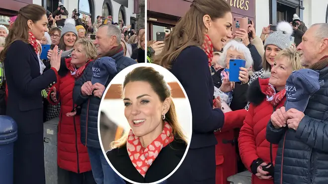 Kate Middleton looked delighted to be reunited with her primary school teachers