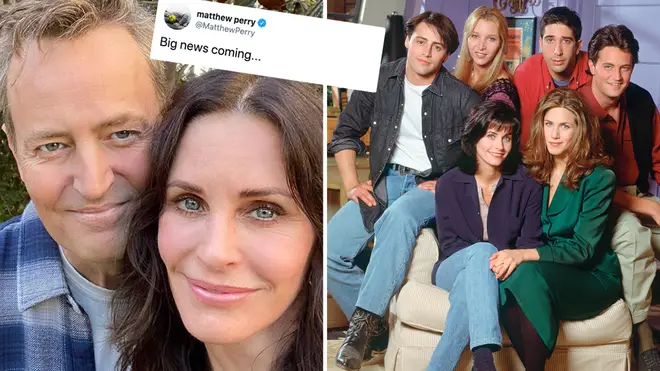 Matthew Perry has sent Twitter into meltdown as he appeared to hint at a Friends reunion