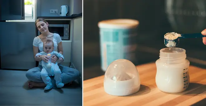 The new-mum has praised the kitchen lights for helping with night time feeds (stock image)