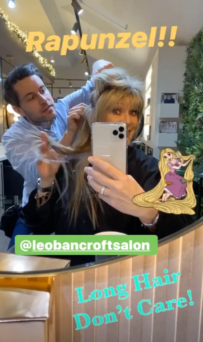 Ruth Langsford revealed to fans she's been having hair extensions put in her locks