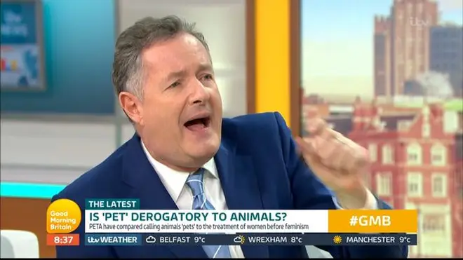 Piers Morgan fumed at PETA's senior media officer Jennifer White