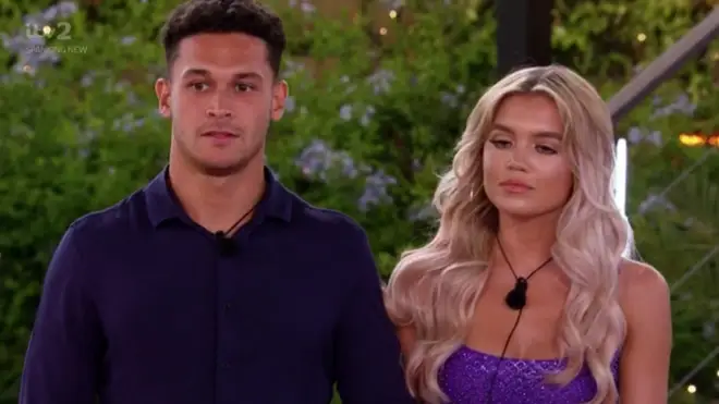 Callum and Molly looked nervous as they returned to the main villa hand-in-hand