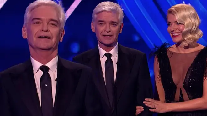 Phillip Schofield teared up as he was applauded during Sunday's Dancing On Ice