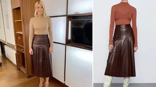 Holly Willoughby's skirt is from Zara