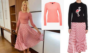 Holly Willoughby's skirt is from Markus Lupfer