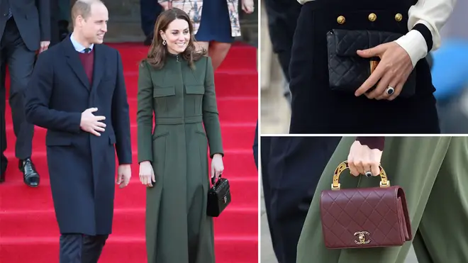 Why Kate Middleton always holds her bag in her left hand