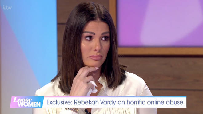 Rebekah Vardy opened up about the trolling on Loose Women today