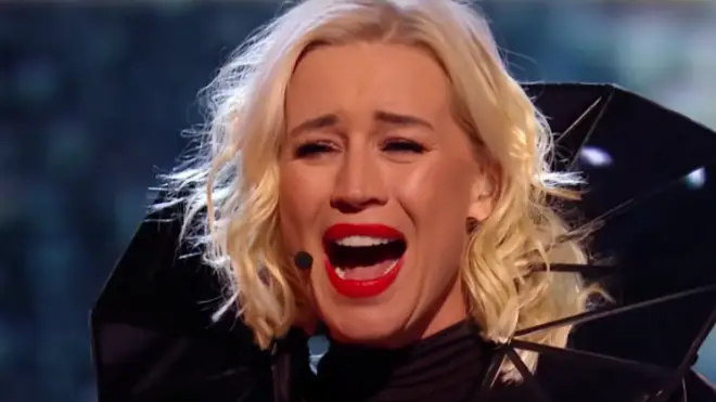 Denise Van Outen was unmasked as Fox in the semi-finals