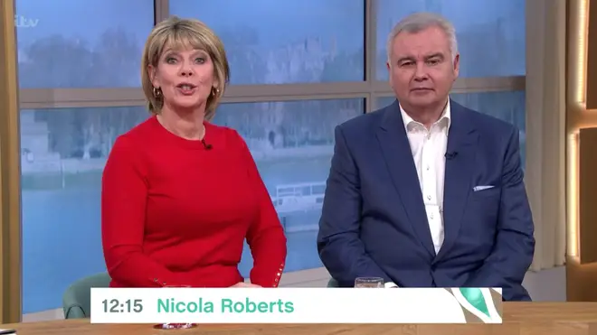 Eamonn Holmes appeared to be recovered during This Morning on Monday