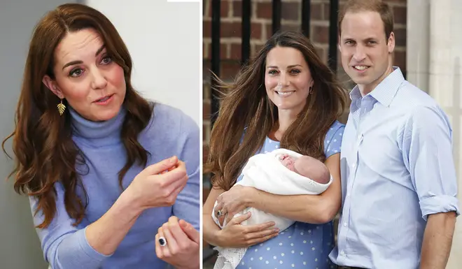 Kate Middleton said she had mixed emotions about stepping out onto the Lindo Wings stairs with newborn Prince George