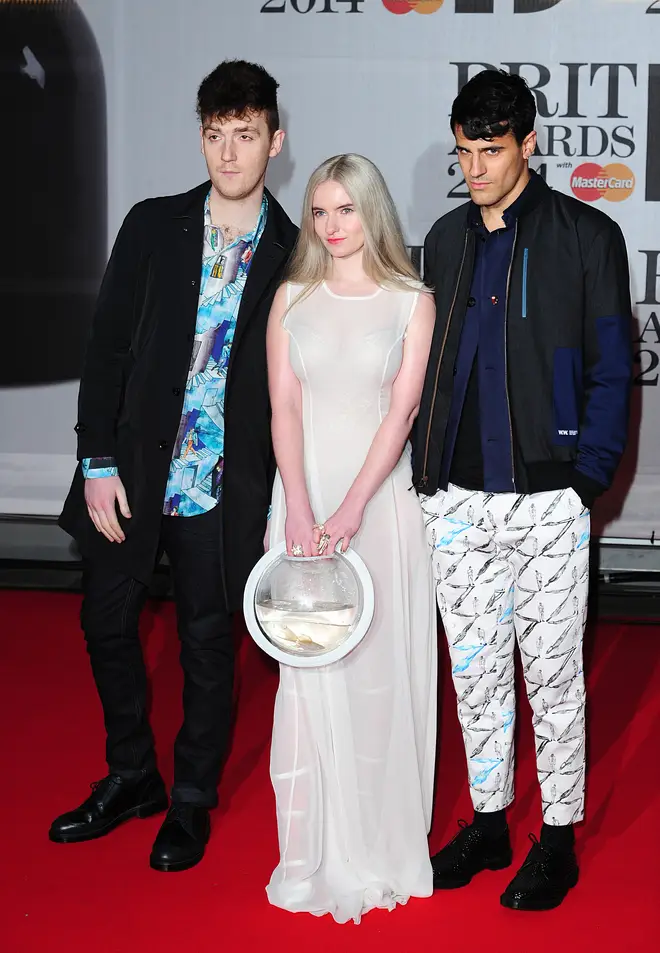Clean Bandit's Grace bought two fishy guests along with her to the Brits in 2014