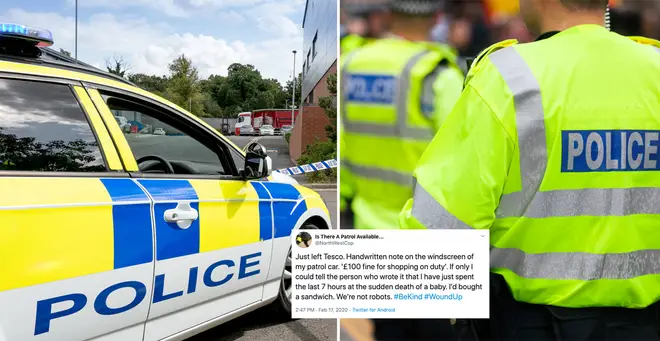 The police officer shared the heartbreaking story on Twitter (stock images)