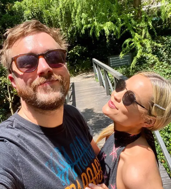 Laura Whitmore and Iain Stirling were reunited for the first time since their friend passed away