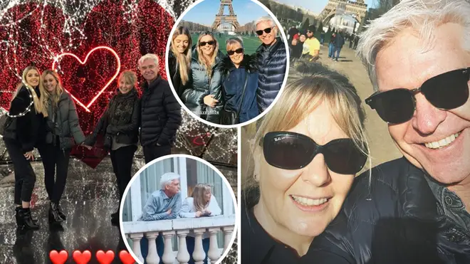 Phillip Schofield and his family spent some quality time together in Paris during the half term break