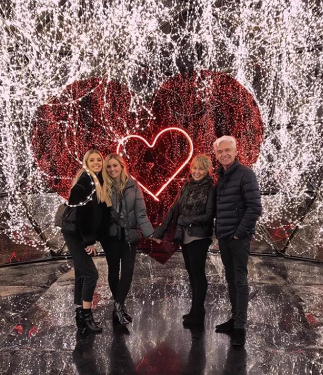 Phillip Schofield was joined by his wife, Stephanie, and daughters, Molly and Ruby, in Paris