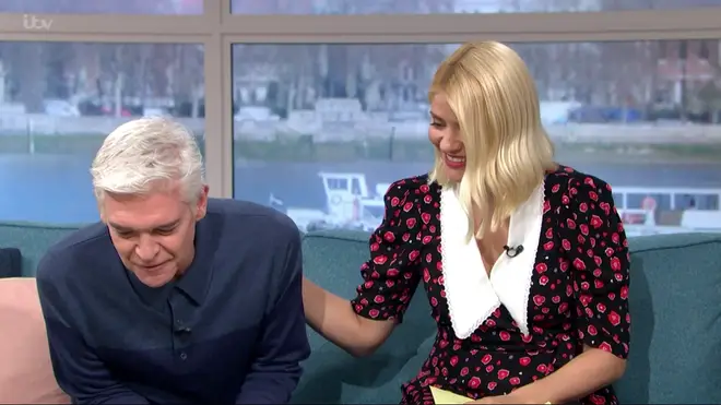 Phillip Schofield looked emotional as Brian Cox said he was proud of him