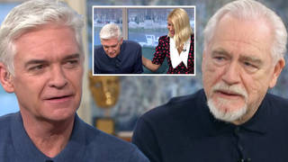 Phillip Schofield fights back tears as actor Brain Cox says he's 'proud' of This Morning host for coming out as gay
