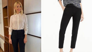 Holly Willoughby's trousers are from J Crew