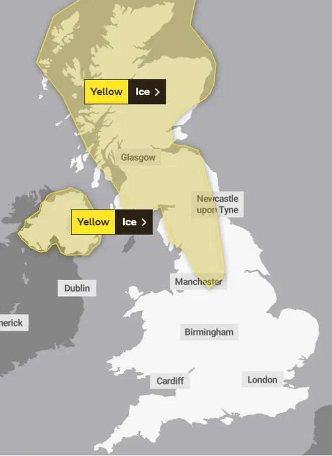 Parts of the UK have a weather warning in place at the moment