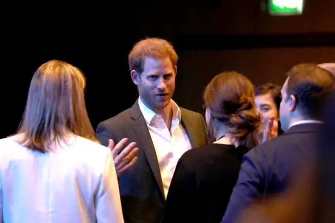 Prince Harry chatted to delegates and representatives from across the tourism industry