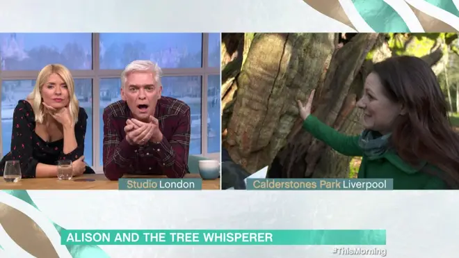 Phillip Schofield was left shocked at Holly's ability to 'talk' to the tree