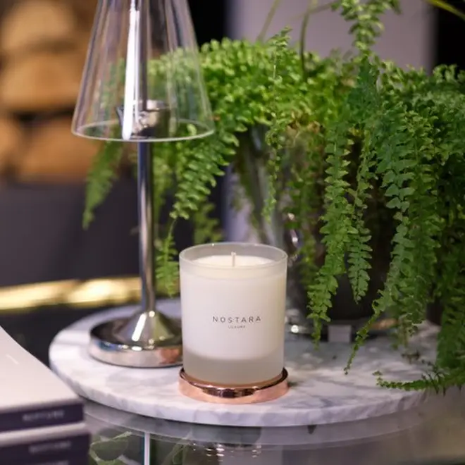 Nostara's candles have fresh scents