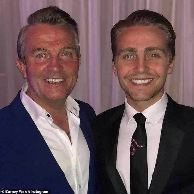 Bradley's lookalike son Barney has a similar look to his dad's new one - maybe they went to the same barber!