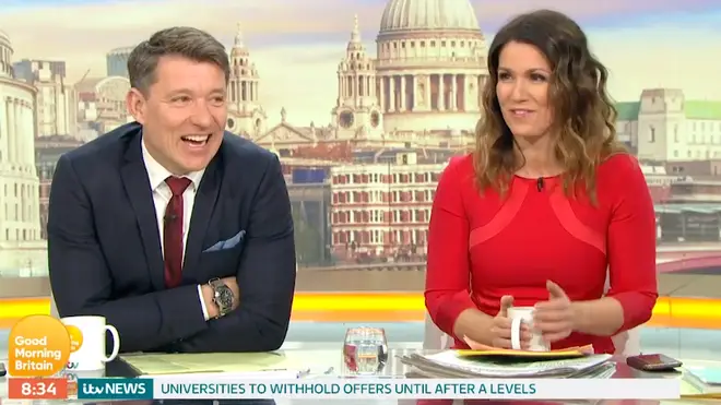 Ben Shepherd and Susanna Reid were left laughing at the on-air blunder