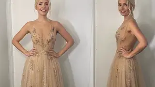 Holly Willoughby looked incredible in the nude gown