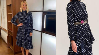 Holly Willoughby's polka dot dress costs £250