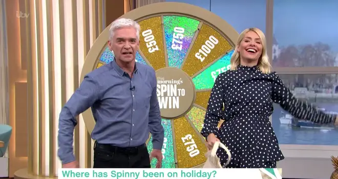 Phillip Schofield fumed during the Spin To Win game