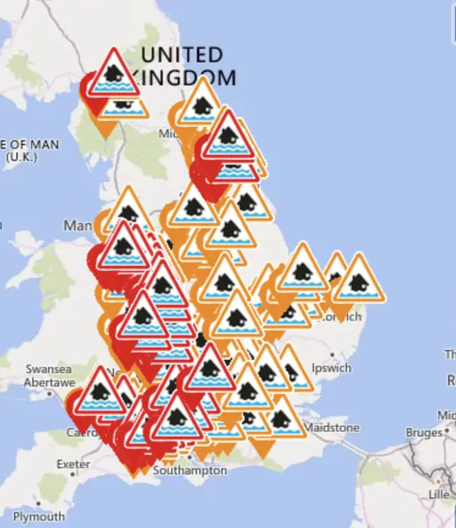 England is covered in weather warnings at the moment, ranging in severity