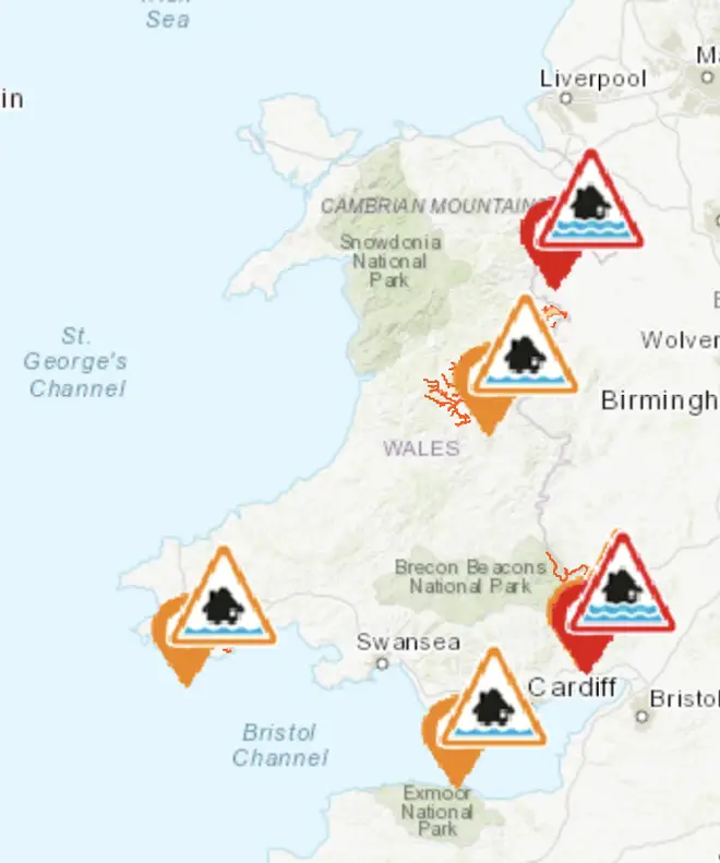 Wales doesn't have as many warnings in place