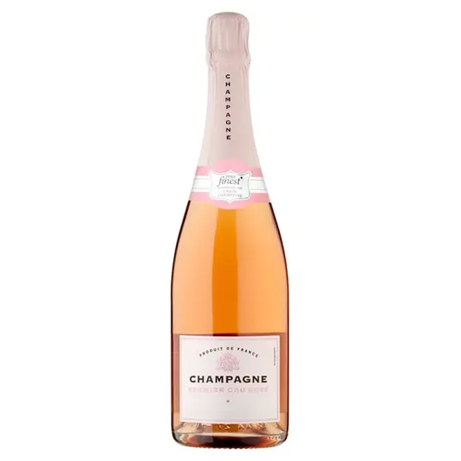 Tesco have a reasonably-priced bottle of rose champagne
