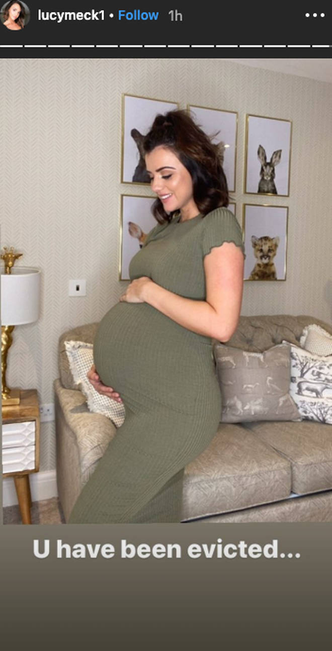 Lucy Mecklenburgh has hinted she's given birth