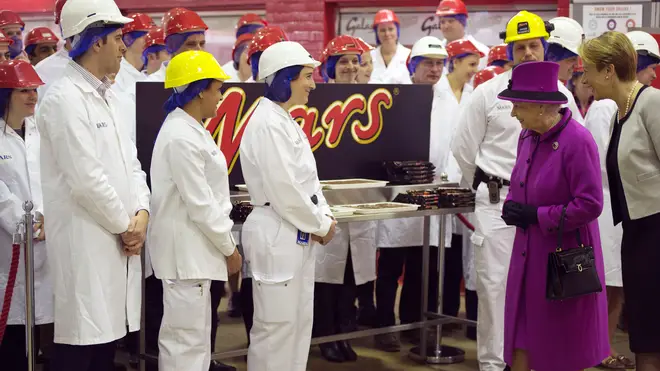 The Queen has previously visited the Mars factory