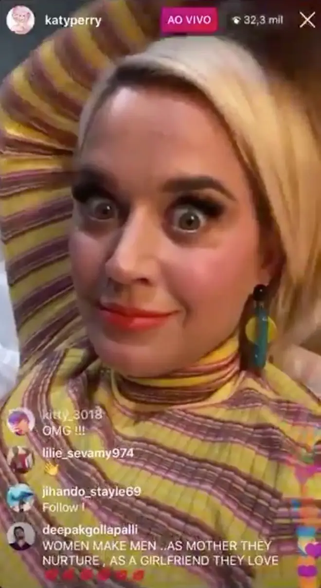 Katy Perry spoke about her exciting news on Instagram.