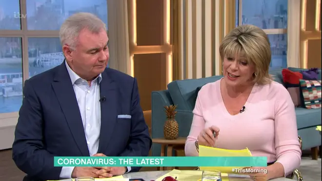 Eamonn and Ruth read out concerns from viewers about Coronavirus