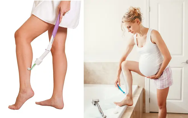 Shaving while pregnant is a bit of a pain