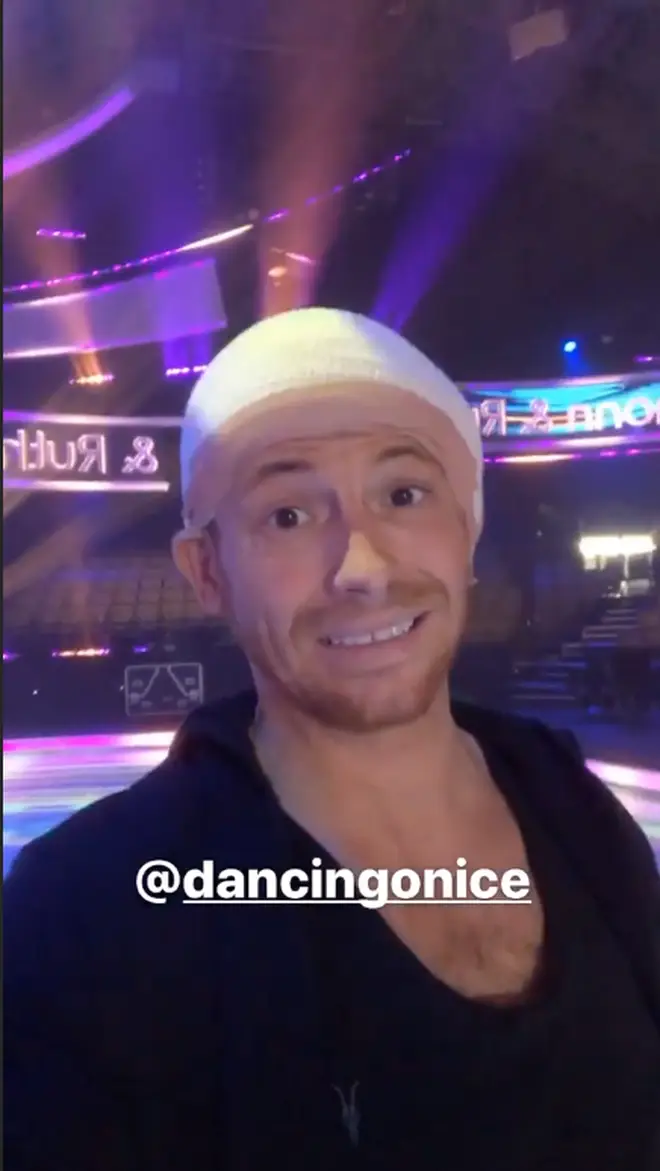 Joe Swash has been given an even bigger bandage ahead of the Dancing On Ice final this weekend