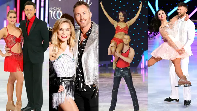 Who are the Dancing On Ice winners over the past 12 series?